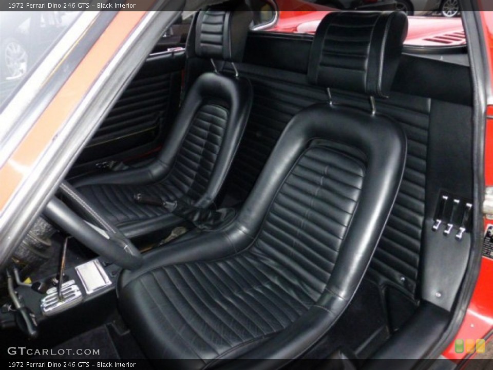 Black Interior Front Seat for the 1972 Ferrari Dino 246 GTS #75065744