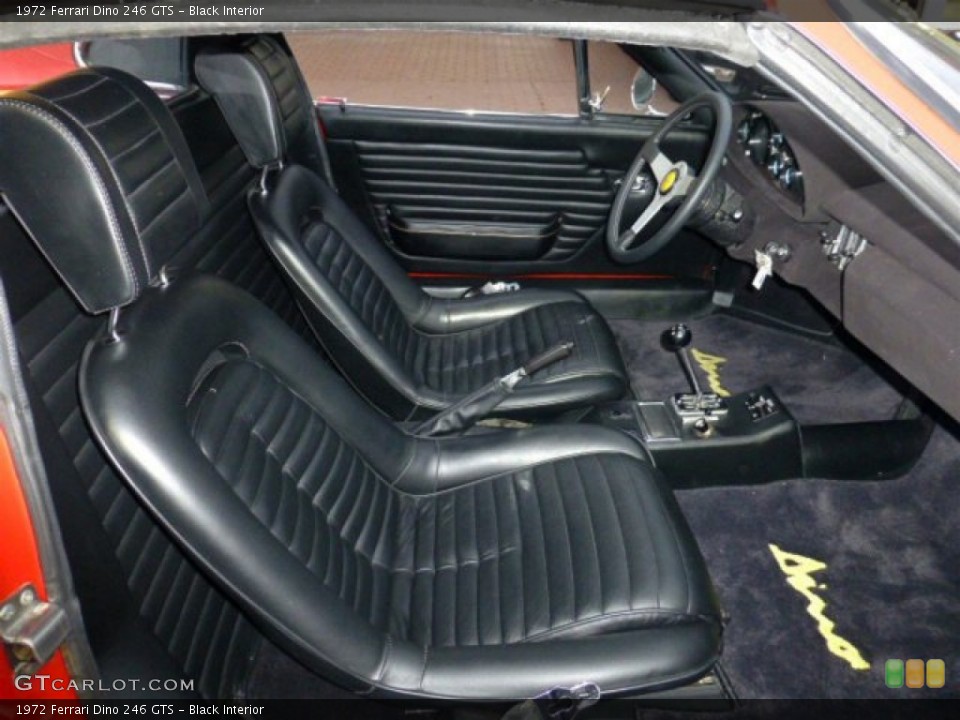 Black Interior Photo for the 1972 Ferrari Dino 246 GTS #75065795