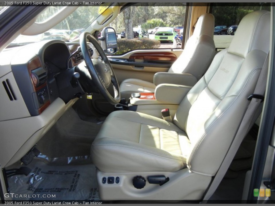 Tan Interior Photo for the 2005 Ford F350 Super Duty Lariat Crew Cab #75067928