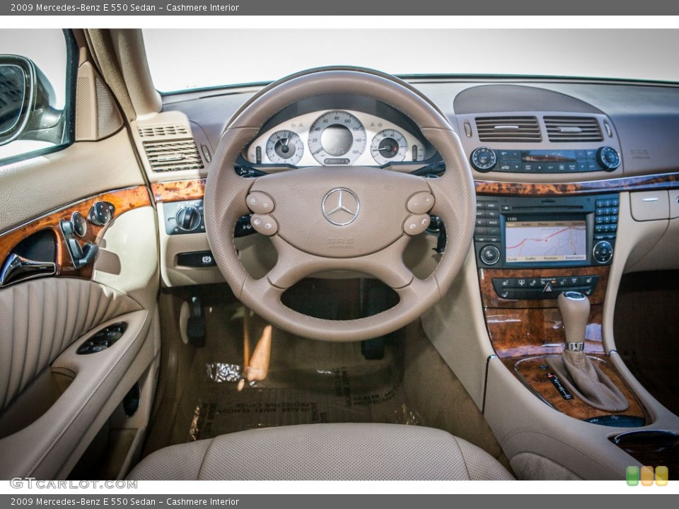 Cashmere Interior Dashboard for the 2009 Mercedes-Benz E 550 Sedan #75067931