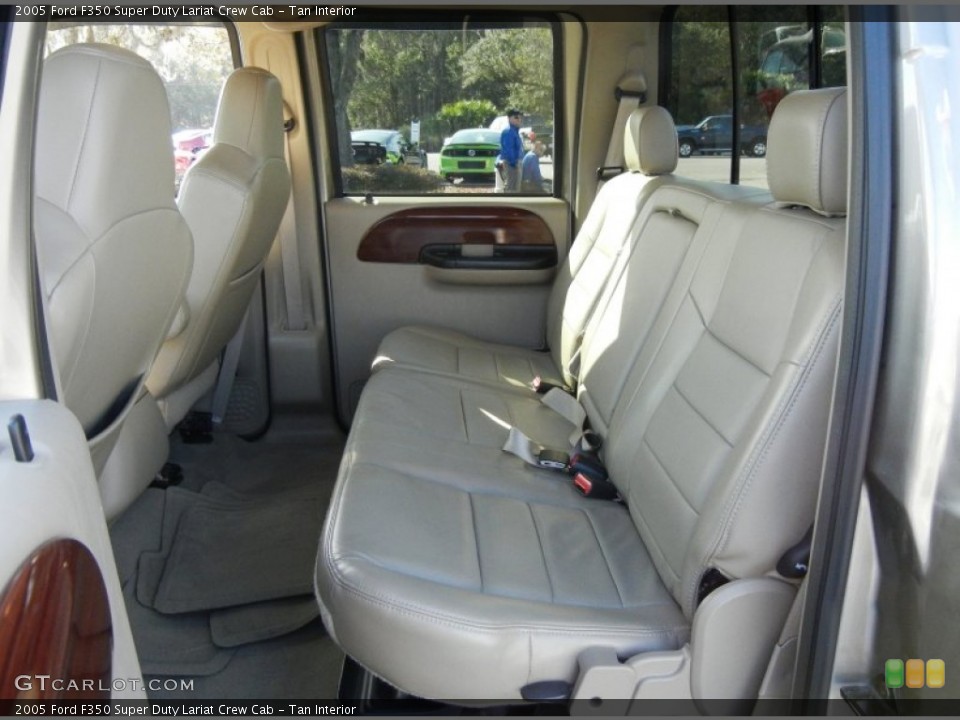 Tan Interior Rear Seat for the 2005 Ford F350 Super Duty Lariat Crew Cab #75067963