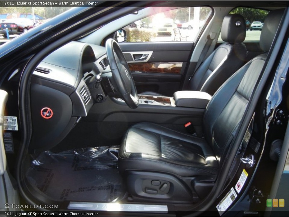 Warm Charcoal Interior Front Seat for the 2011 Jaguar XF Sport Sedan #75068299