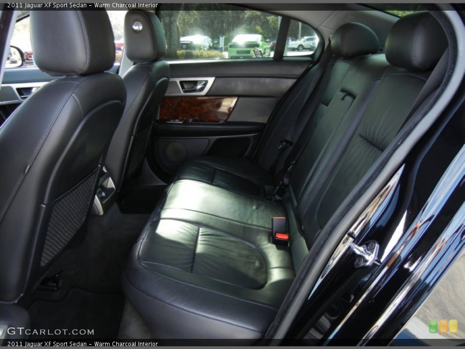 Warm Charcoal Interior Rear Seat for the 2011 Jaguar XF Sport Sedan #75068333