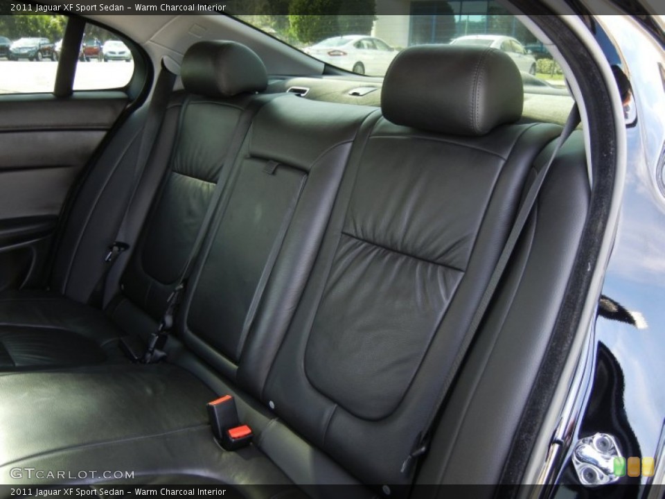Warm Charcoal Interior Rear Seat for the 2011 Jaguar XF Sport Sedan #75068351