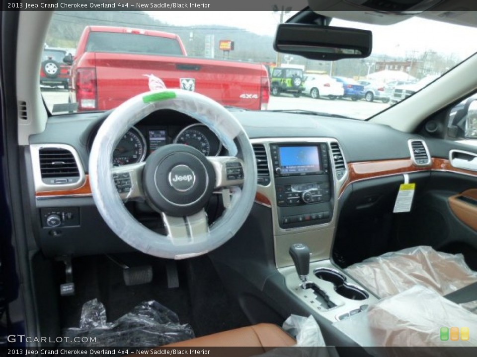 New Saddle/Black Interior Dashboard for the 2013 Jeep Grand Cherokee Overland 4x4 #75069139