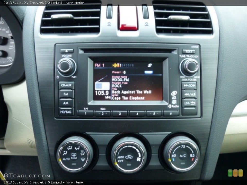 Ivory Interior Controls for the 2013 Subaru XV Crosstrek 2.0 Limited #75075099