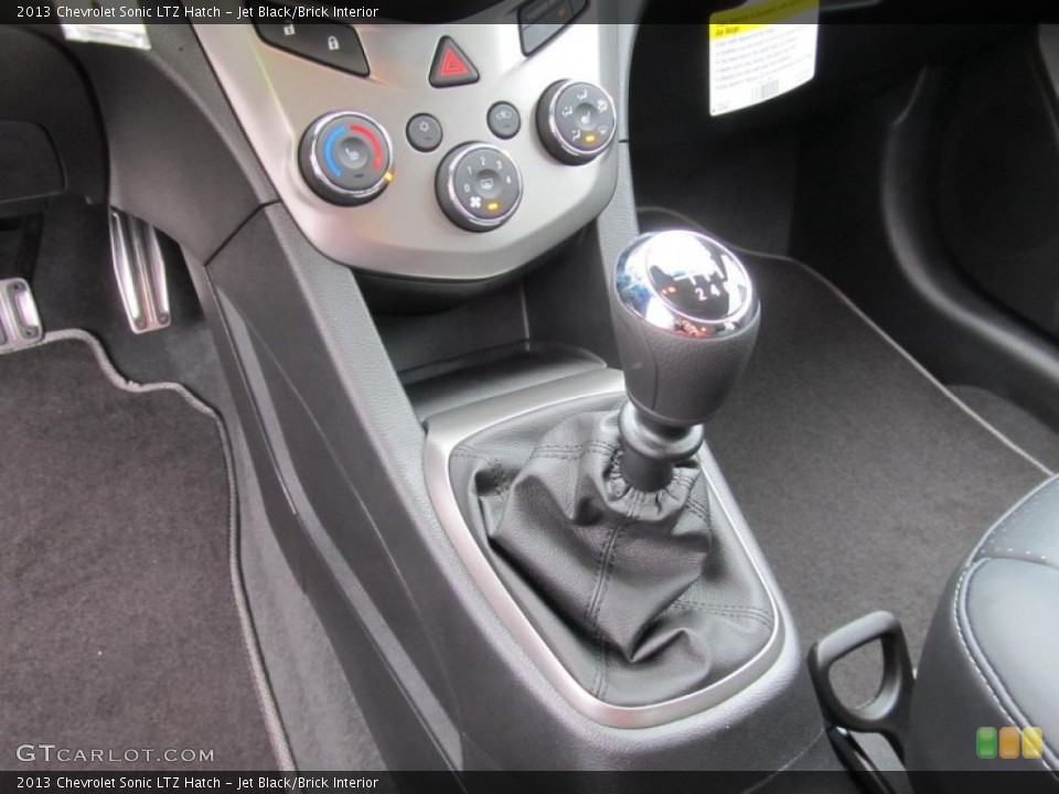 Jet Black/Brick Interior Transmission for the 2013 Chevrolet Sonic LTZ Hatch #75076132
