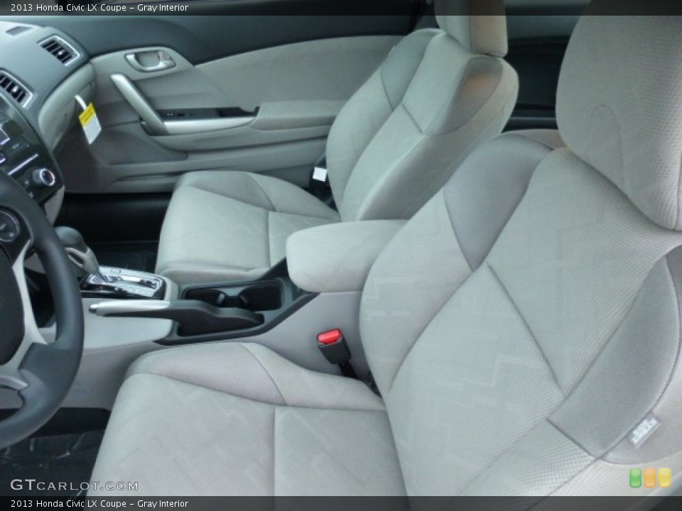 Gray Interior Photo for the 2013 Honda Civic LX Coupe #75077736