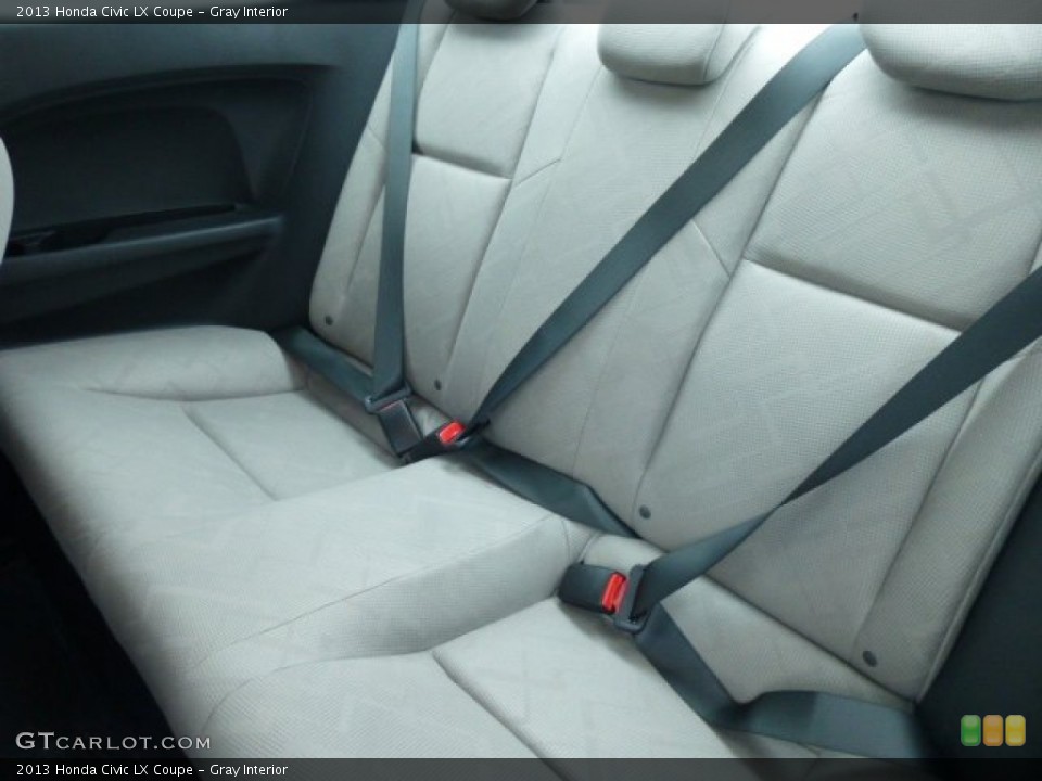 Gray Interior Rear Seat for the 2013 Honda Civic LX Coupe #75077753