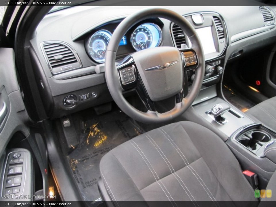 Black Interior Prime Interior for the 2012 Chrysler 300 S V6 #75078924