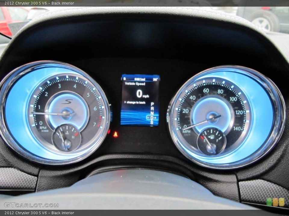 Black Interior Gauges for the 2012 Chrysler 300 S V6 #75079326