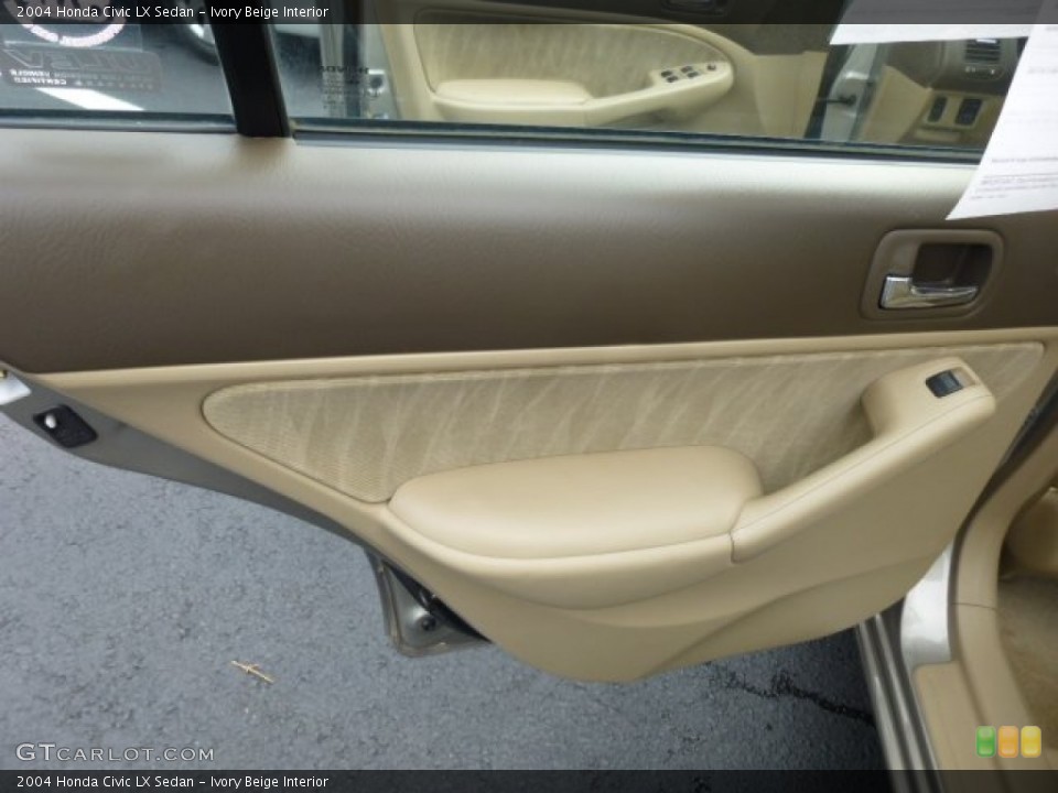 Ivory Beige Interior Door Panel for the 2004 Honda Civic LX Sedan #75080206
