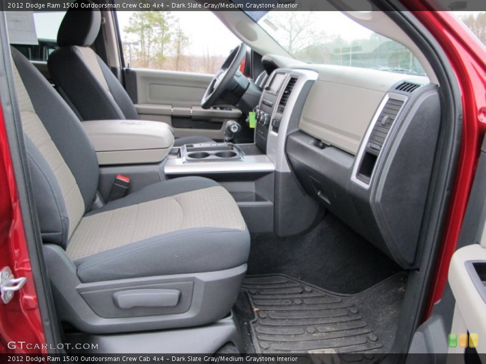 Dark Slate Gray/Medium Graystone Interior Photo for the 2012 Dodge Ram 1500 Outdoorsman Crew Cab 4x4 #75080814