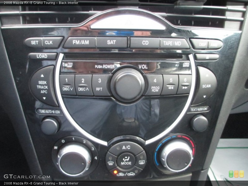 Black Interior Controls for the 2008 Mazda RX-8 Grand Touring #75085663
