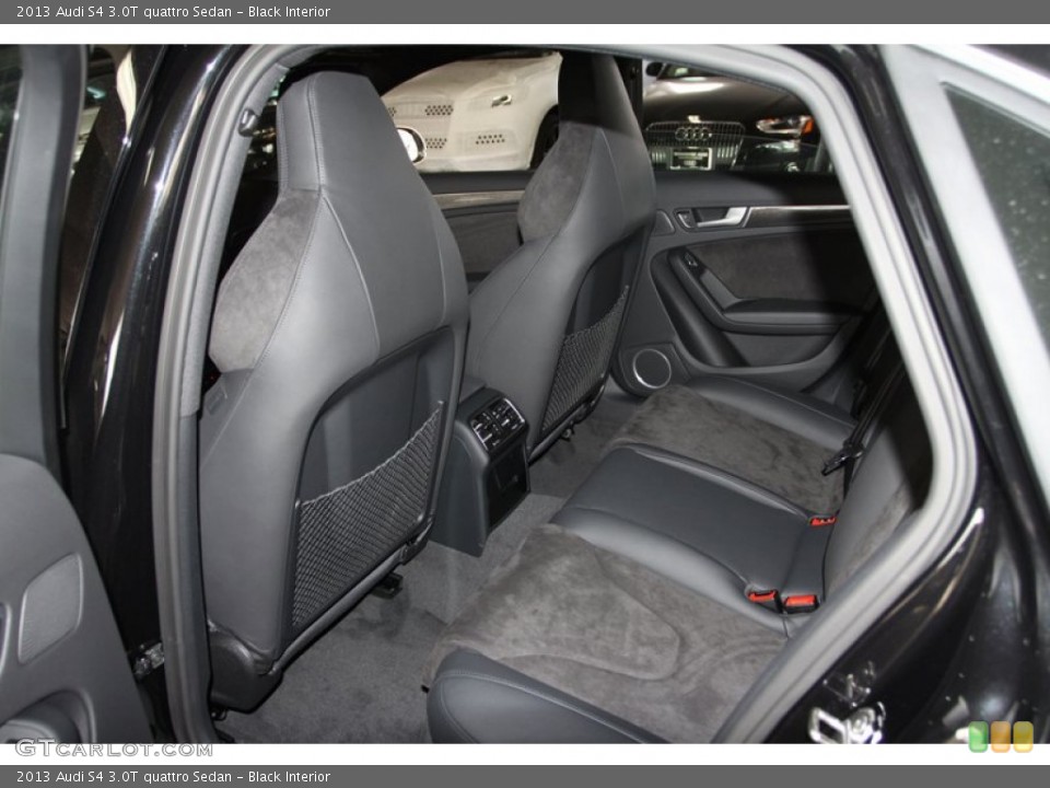 Black Interior Rear Seat for the 2013 Audi S4 3.0T quattro Sedan #75096588