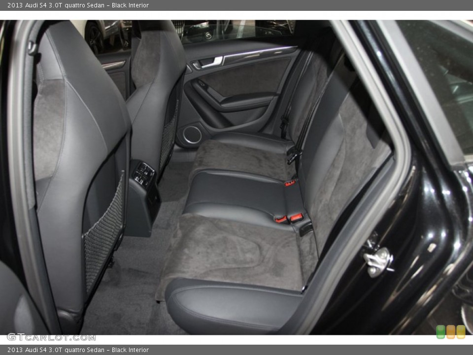 Black Interior Rear Seat for the 2013 Audi S4 3.0T quattro Sedan #75096607