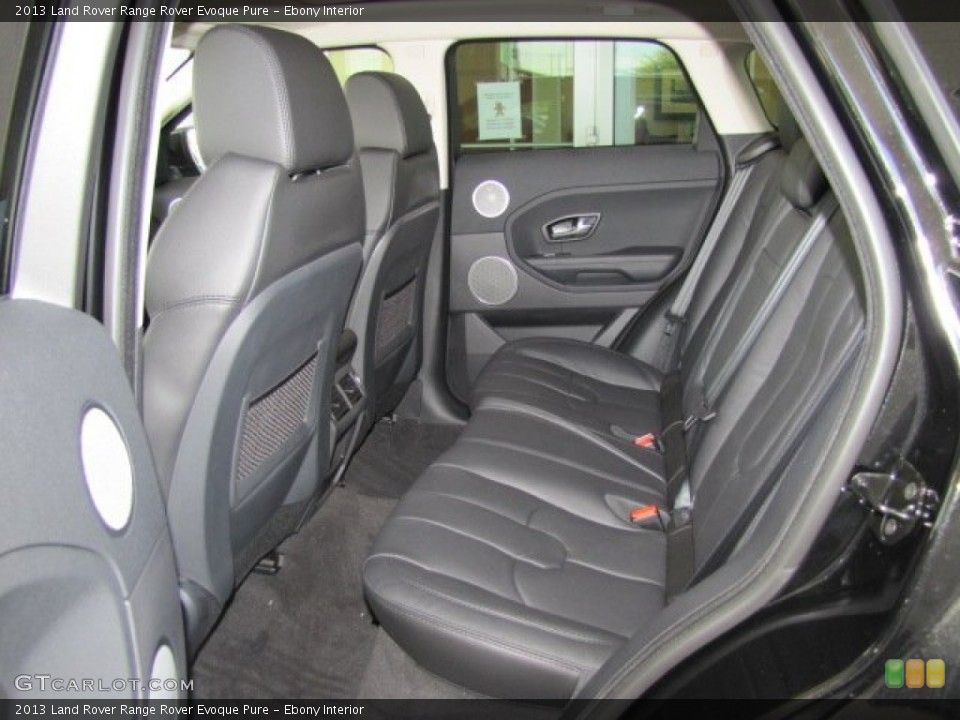 Ebony Interior Rear Seat for the 2013 Land Rover Range Rover Evoque Pure #75097386