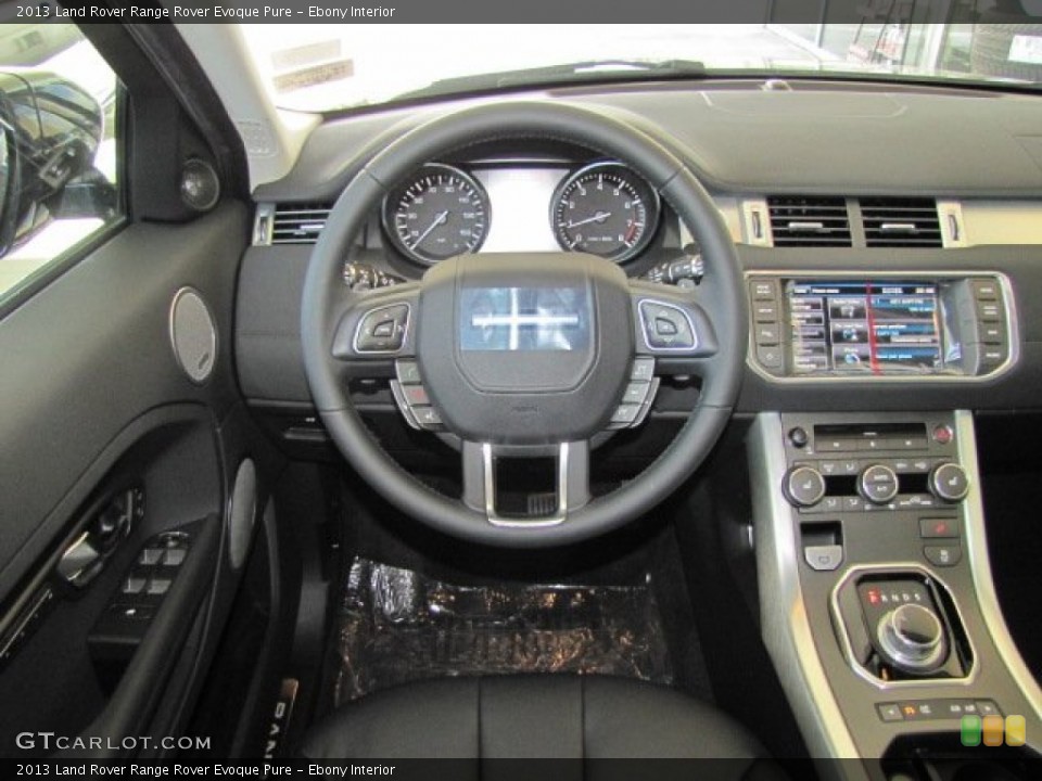 Ebony Interior Steering Wheel for the 2013 Land Rover Range Rover Evoque Pure #75097657