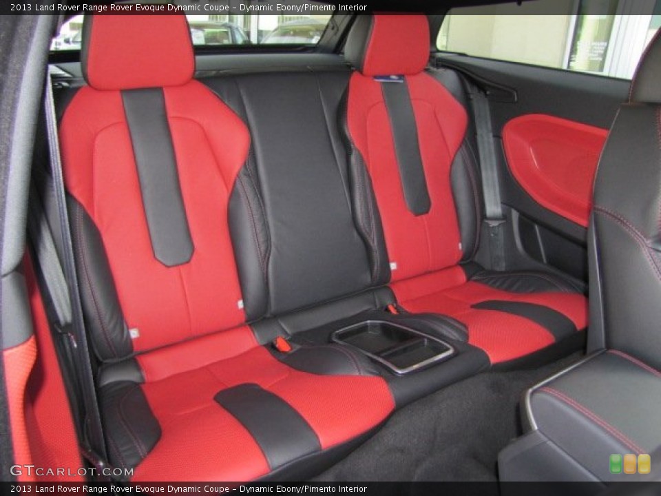 Dynamic Ebony/Pimento Interior Rear Seat for the 2013 Land Rover Range Rover Evoque Dynamic Coupe #75097779