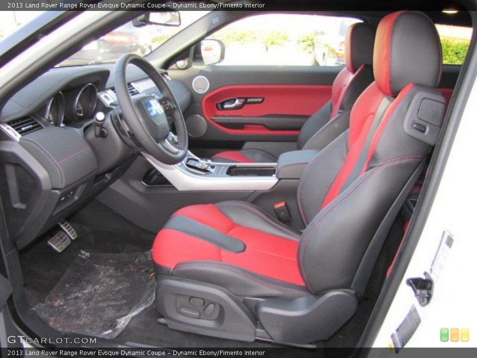 Dynamic Ebony/Pimento Interior Photo for the 2013 Land Rover Range Rover Evoque Dynamic Coupe #75097962