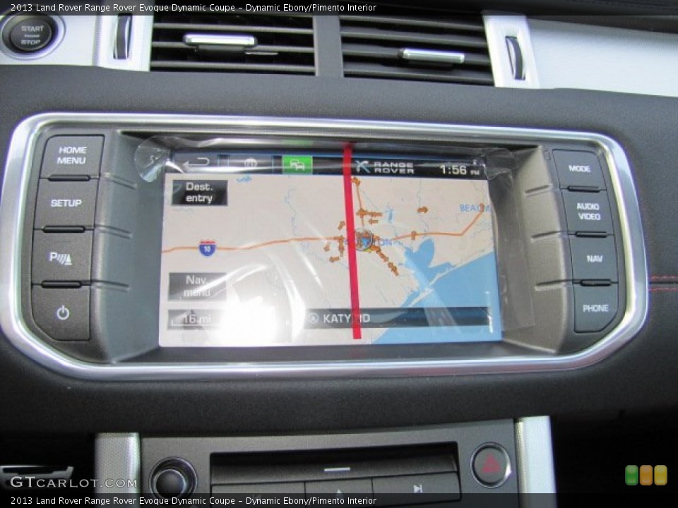 Dynamic Ebony/Pimento Interior Navigation for the 2013 Land Rover Range Rover Evoque Dynamic Coupe #75098070