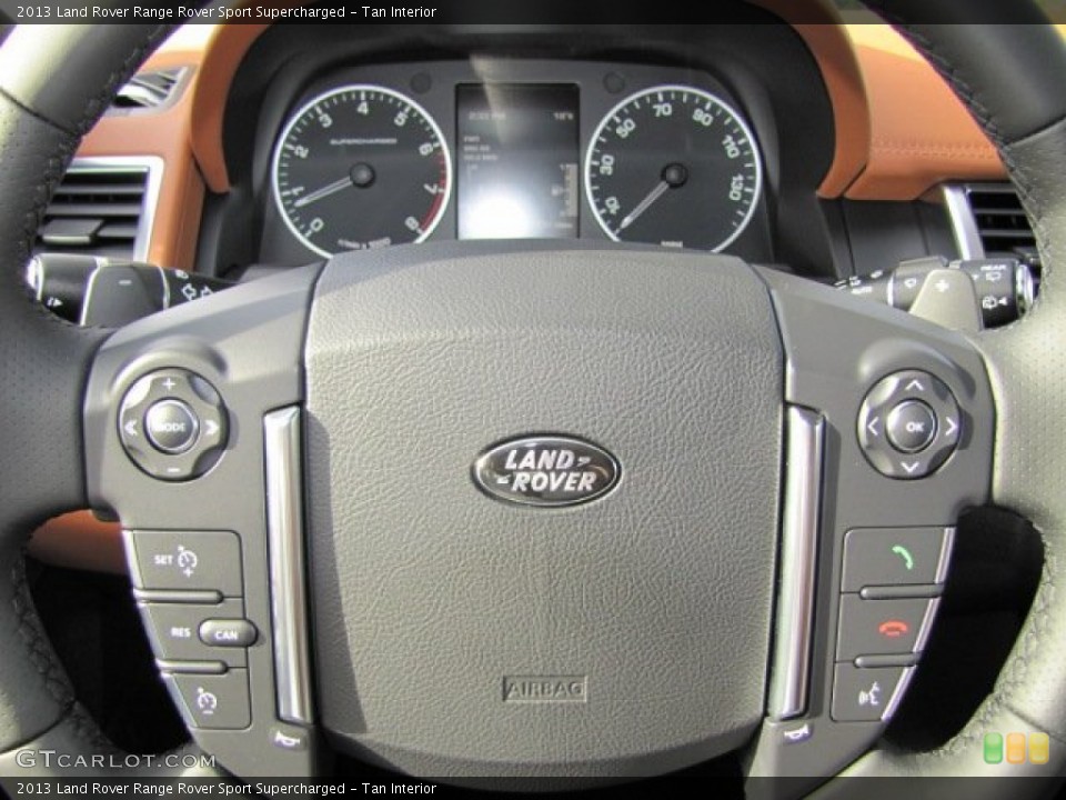 Tan Interior Steering Wheel for the 2013 Land Rover Range Rover Sport Supercharged #75098487