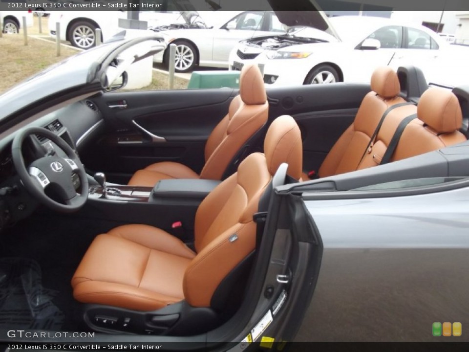 Saddle Tan Interior Front Seat for the 2012 Lexus IS 350 C Convertible #75099159