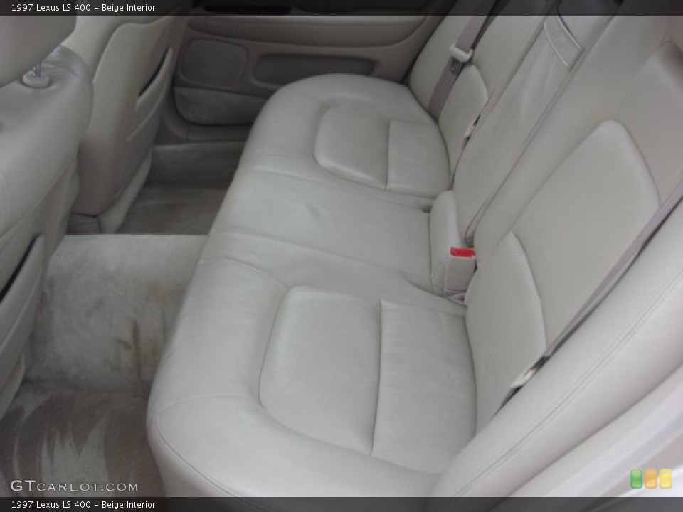 Beige Interior Rear Seat for the 1997 Lexus LS 400 #75099763