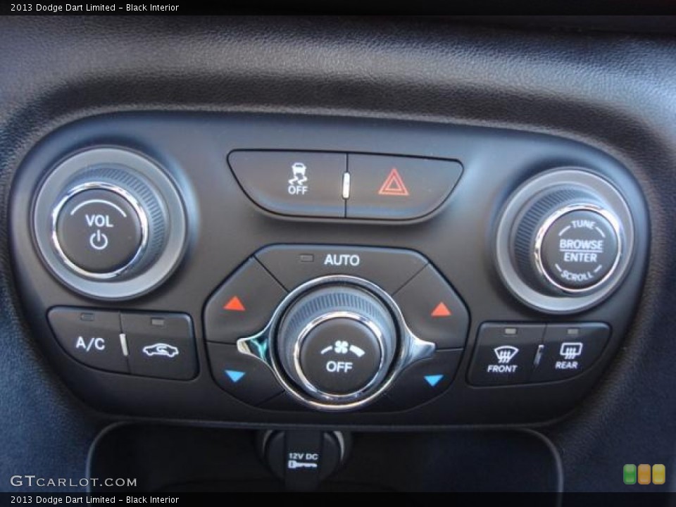 Black Interior Controls for the 2013 Dodge Dart Limited #75099981