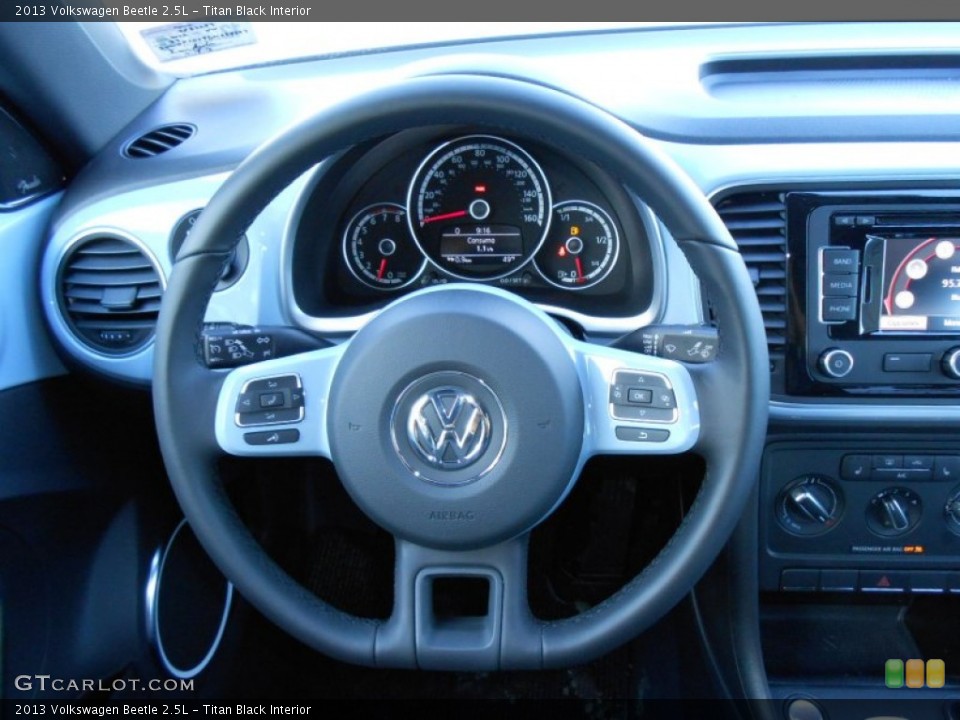 Titan Black Interior Steering Wheel for the 2013 Volkswagen Beetle 2.5L #75104523