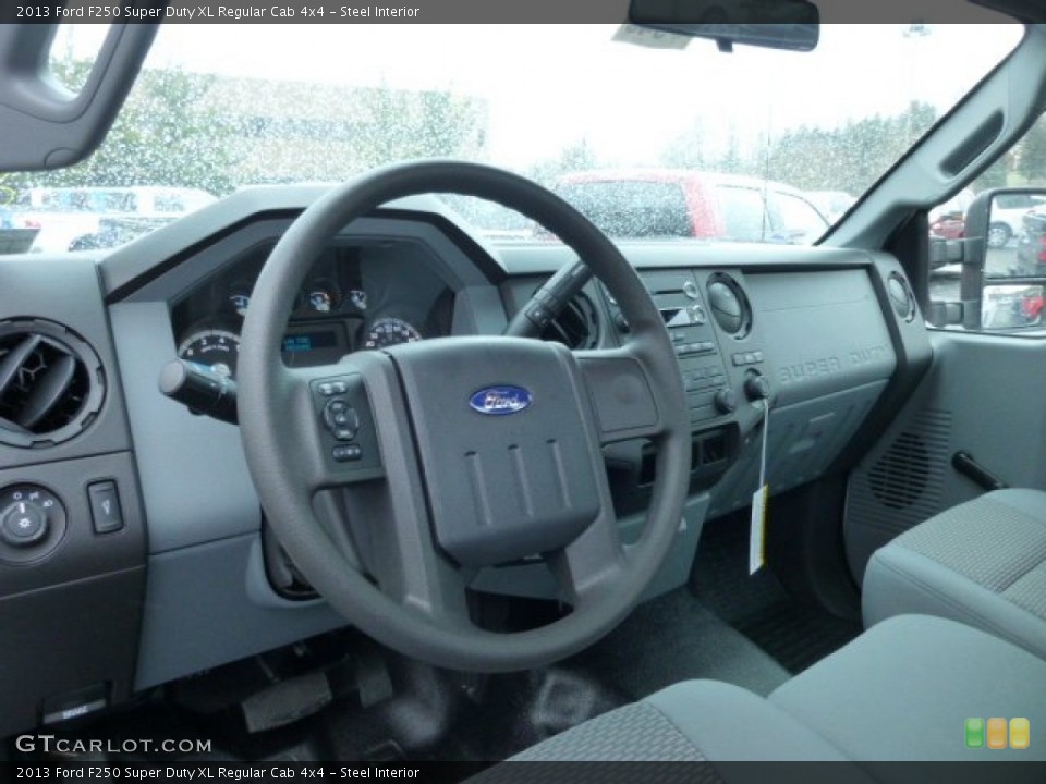 Steel Interior Photo for the 2013 Ford F250 Super Duty XL Regular Cab 4x4 #75105219
