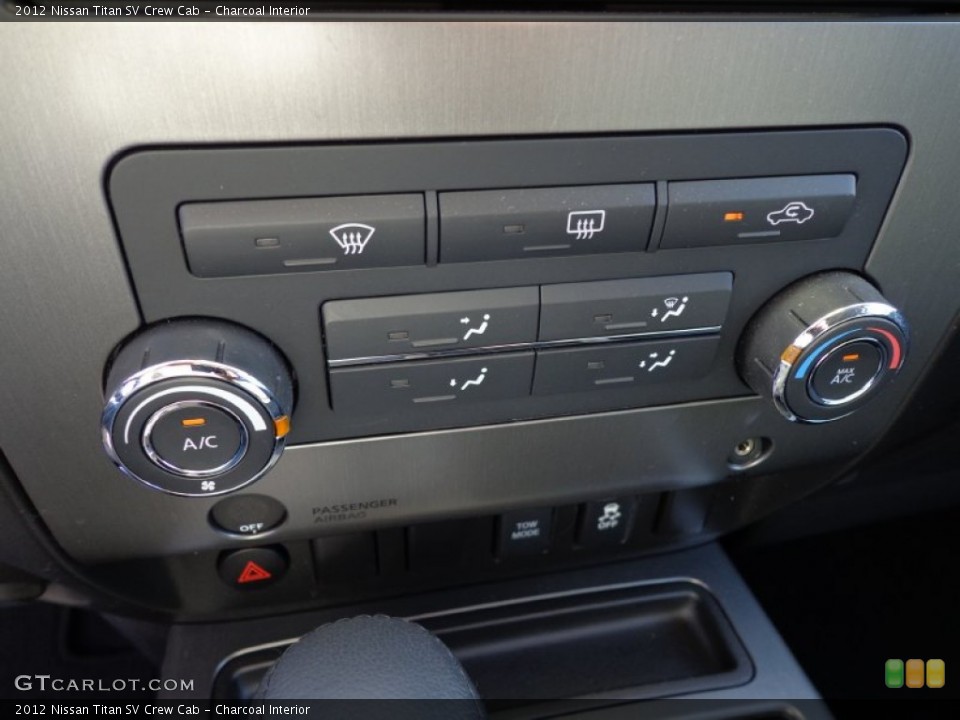 Charcoal Interior Controls for the 2012 Nissan Titan SV Crew Cab #75105663