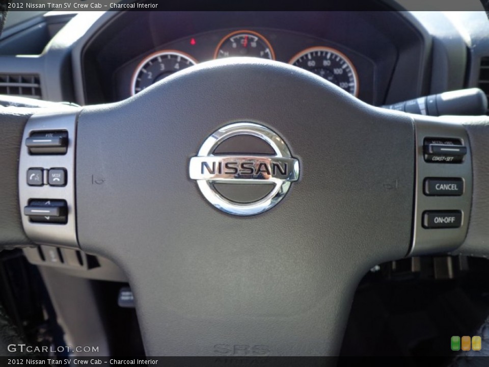 Charcoal Interior Controls for the 2012 Nissan Titan SV Crew Cab #75105686