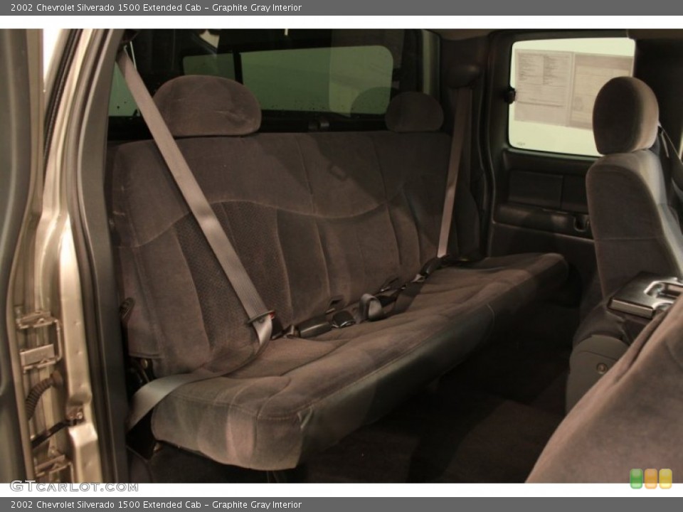 Graphite Gray Interior Rear Seat for the 2002 Chevrolet Silverado 1500 Extended Cab #75107571
