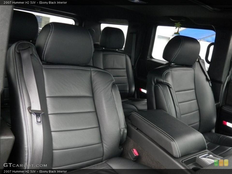 Ebony Black Interior Photo for the 2007 Hummer H2 SUV #75108648