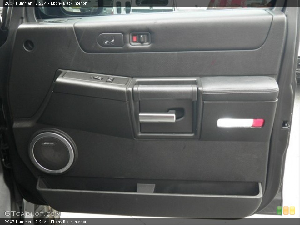 Ebony Black Interior Door Panel for the 2007 Hummer H2 SUV #75108654