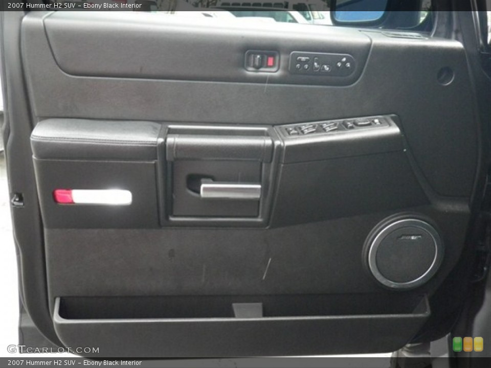 Ebony Black Interior Door Panel for the 2007 Hummer H2 SUV #75108787