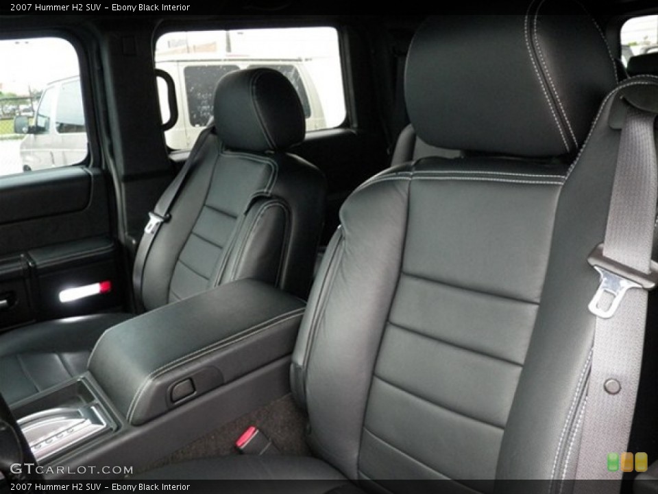 Ebony Black Interior Photo for the 2007 Hummer H2 SUV #75108839