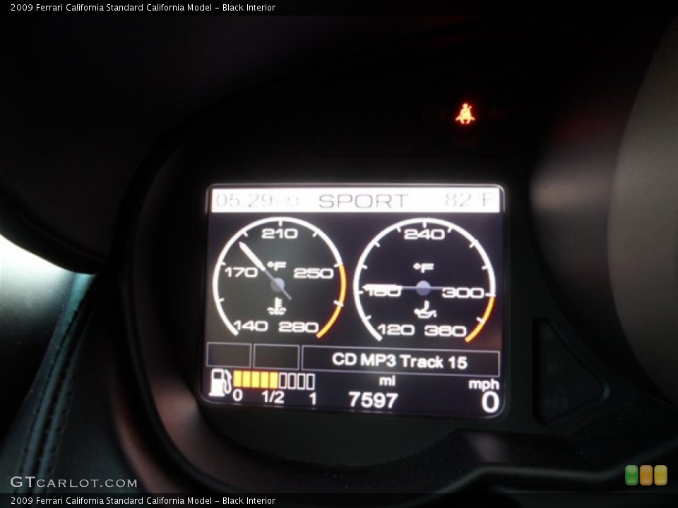 Black Interior Gauges for the 2009 Ferrari California  #75109725