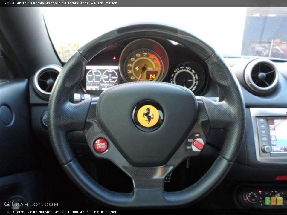 Black Interior Steering Wheel for the 2009 Ferrari California  #75109772
