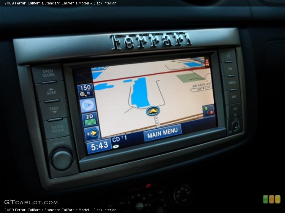 Black Interior Navigation for the 2009 Ferrari California  #75110079