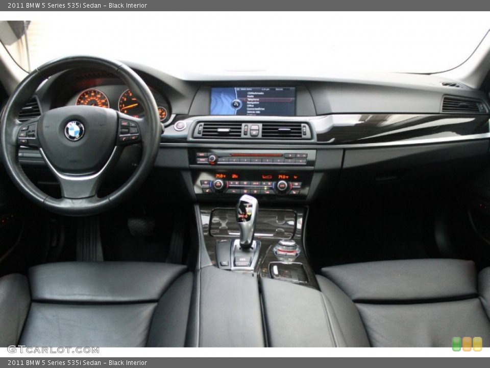 Black Interior Dashboard for the 2011 BMW 5 Series 535i Sedan #75110331