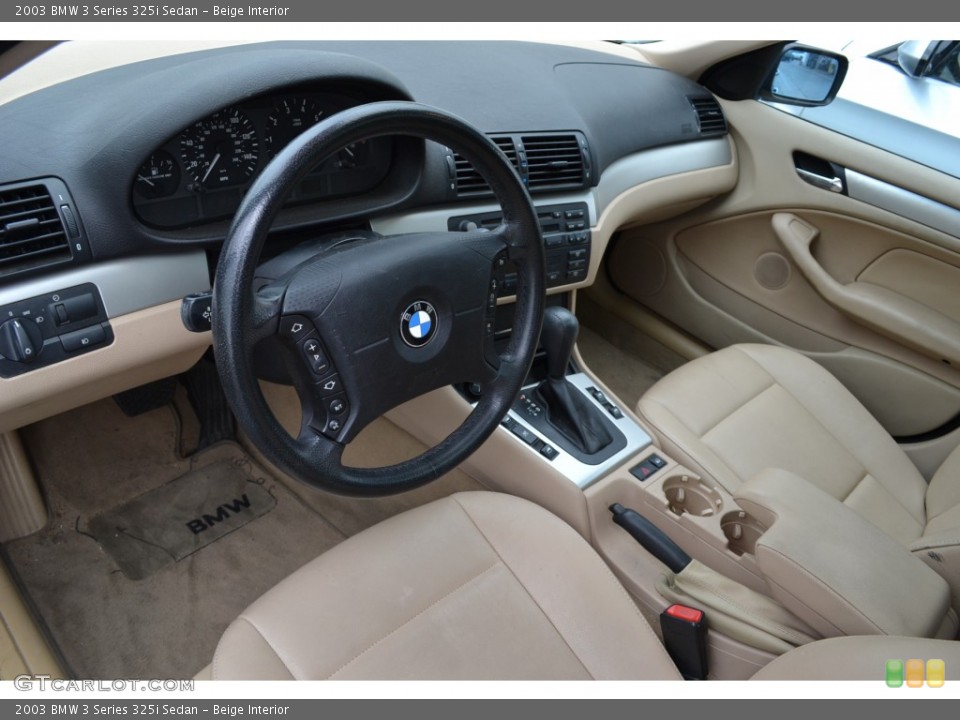 Beige Interior Prime Interior for the 2003 BMW 3 Series 325i Sedan #75113772