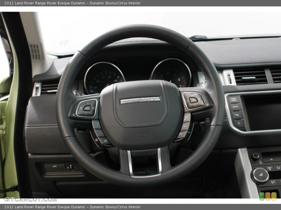 Dynamic Ebony/Cirrus Interior Steering Wheel for the 2012 Land Rover Range Rover Evoque Dynamic #75115950