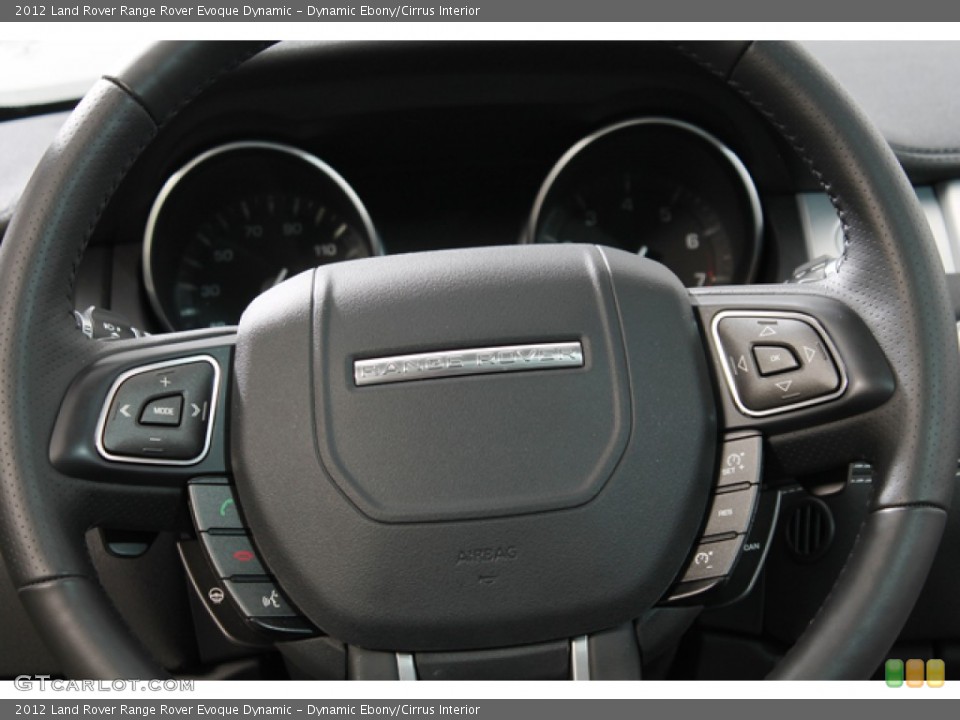 Dynamic Ebony/Cirrus Interior Steering Wheel for the 2012 Land Rover Range Rover Evoque Dynamic #75115962