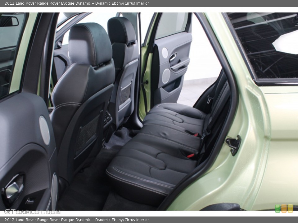 Dynamic Ebony/Cirrus Interior Rear Seat for the 2012 Land Rover Range Rover Evoque Dynamic #75116141
