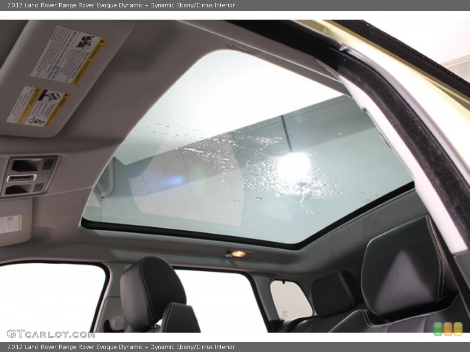 Dynamic Ebony/Cirrus Interior Sunroof for the 2012 Land Rover Range Rover Evoque Dynamic #75116238