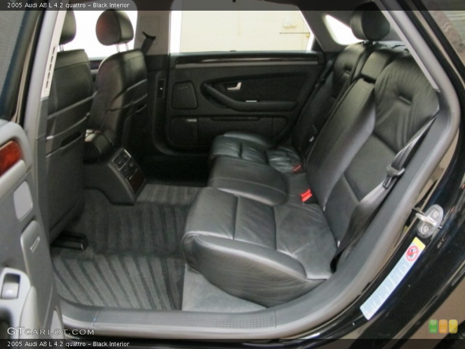 Black Interior Rear Seat for the 2005 Audi A8 L 4.2 quattro #75125014
