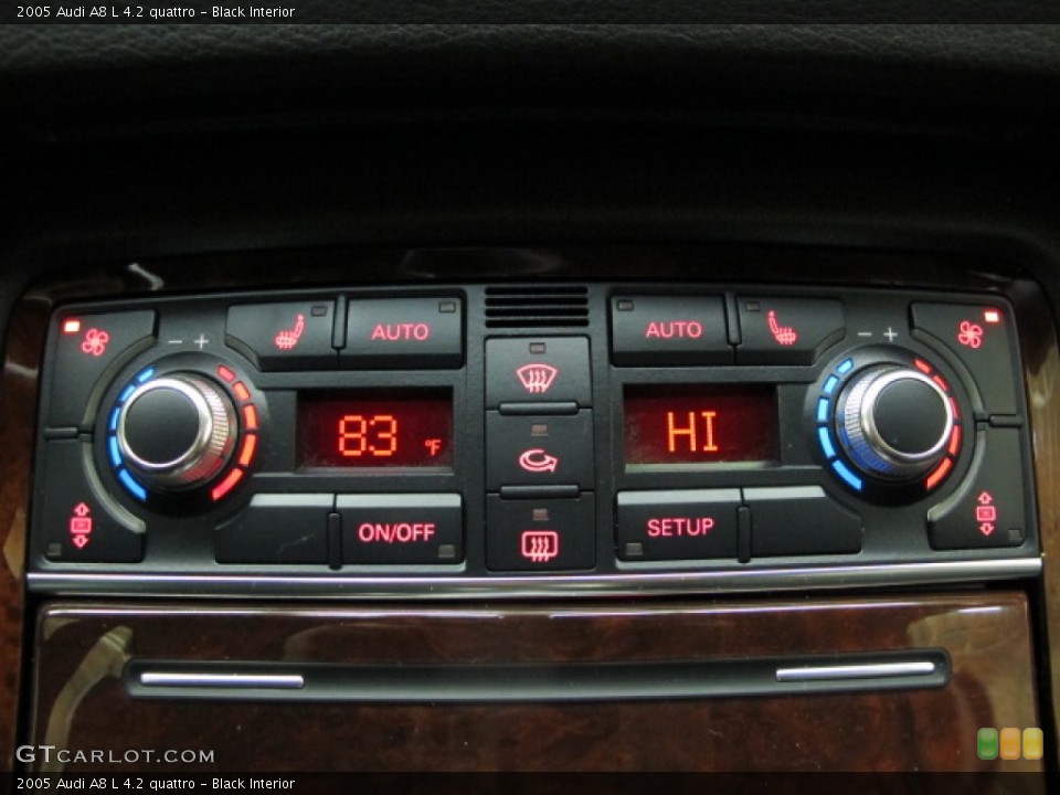 Black Interior Controls for the 2005 Audi A8 L 4.2 quattro #75125159