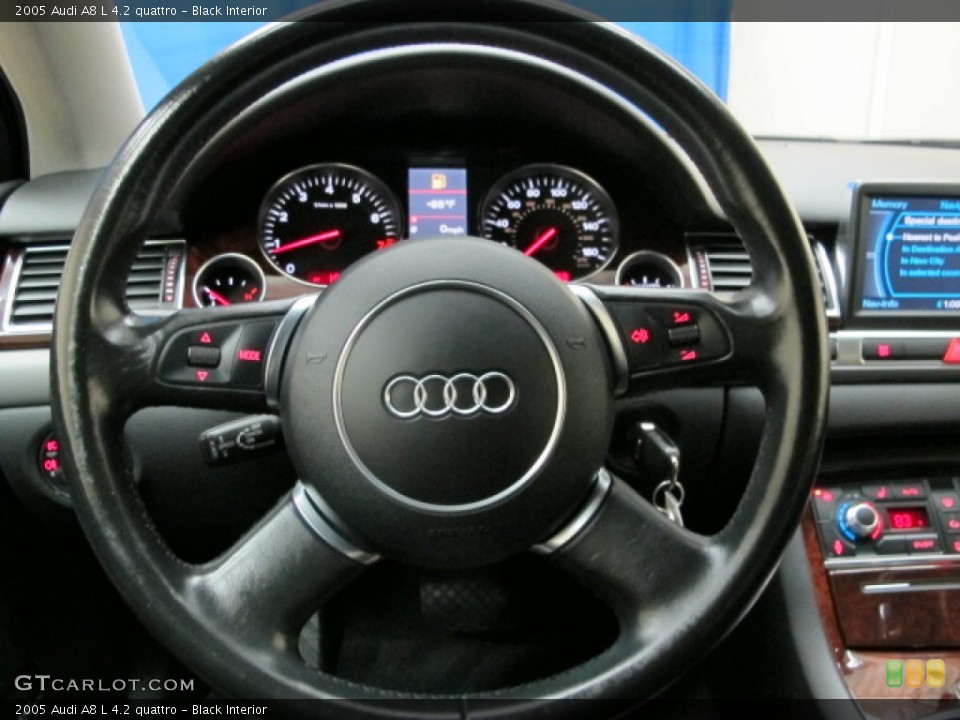 Black Interior Steering Wheel for the 2005 Audi A8 L 4.2 quattro #75125214
